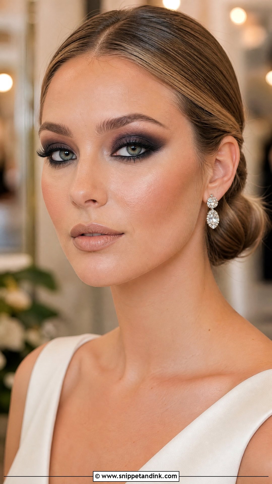 Black Smokey Eye Wedding Makeup - Snippet and Ink - 20 Edgy Wedding Makeup Ideas