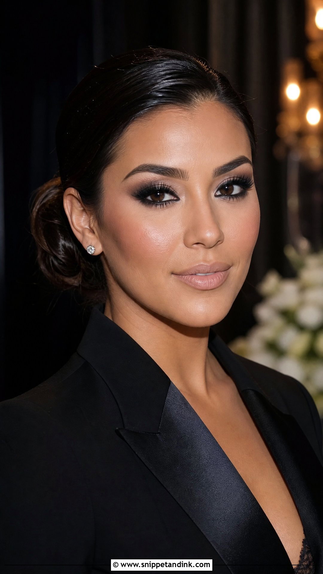 Black Smokey Eye Wedding Makeup - Snippet and Ink - 25 Alt Wedding Makeup Ideas