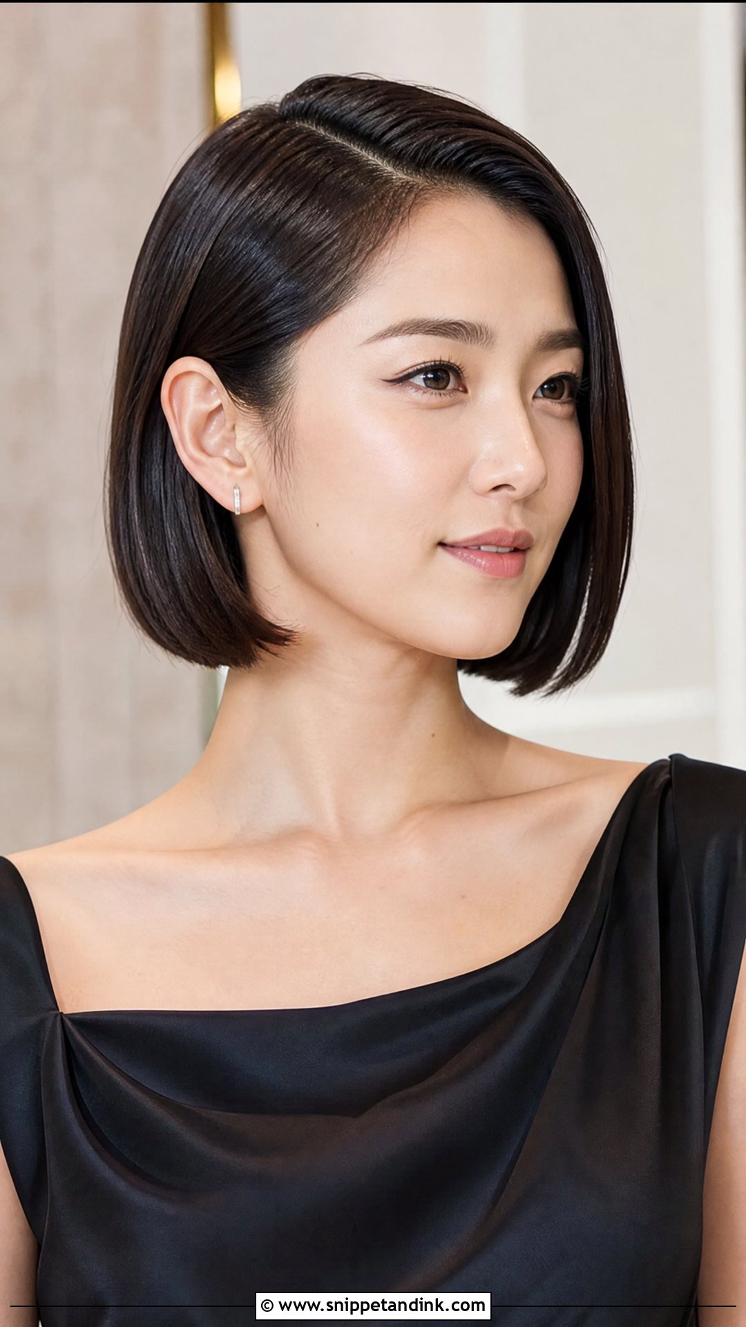 Black Tie Short Bob Hair - Snippet and Ink - 15 Black Tie Wedding Hairstyles