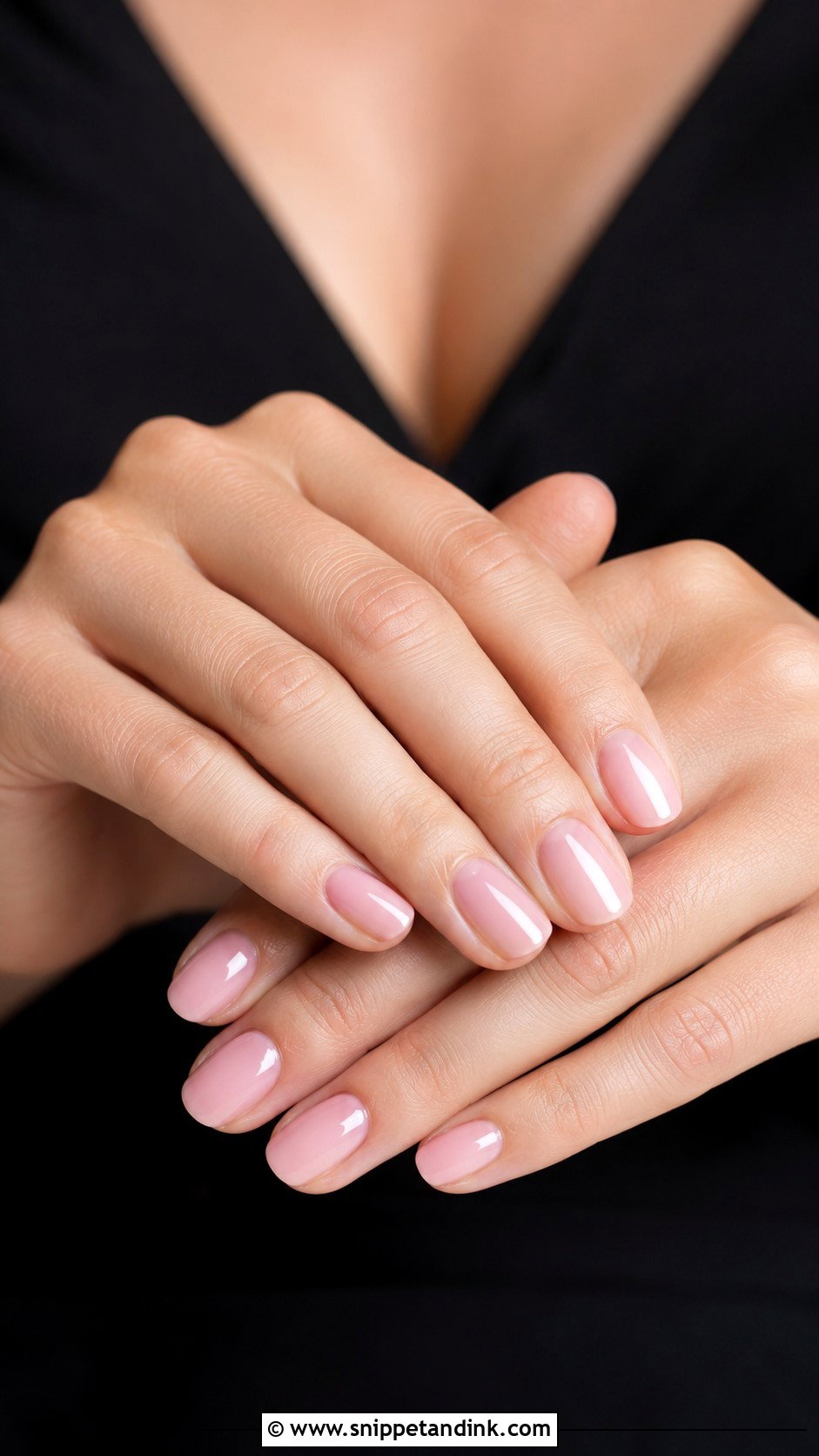 Black Tie Wedding Guest Blush Pink Nails - Snippet and Ink - 20 Black Tie Wedding Guest Nails