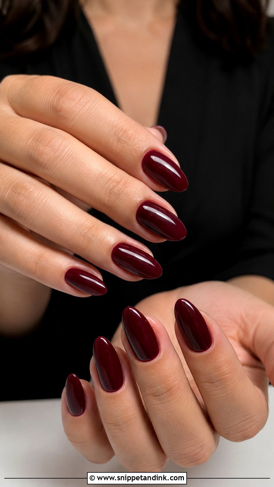 Black Tie Wedding Guest Burgundy Nails - Snippet and Ink - 20 Black Tie Wedding Guest Nails