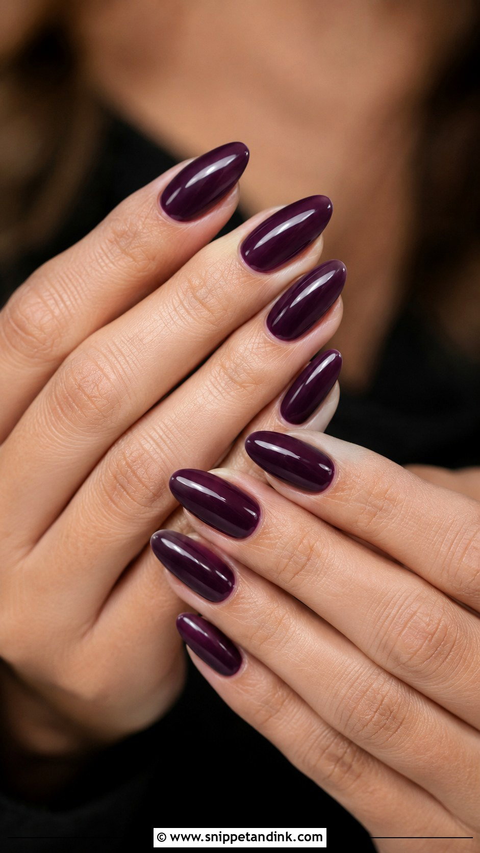 Black Tie Wedding Guest Plum Nails - Snippet and Ink - 20 Black Tie Wedding Guest Nails