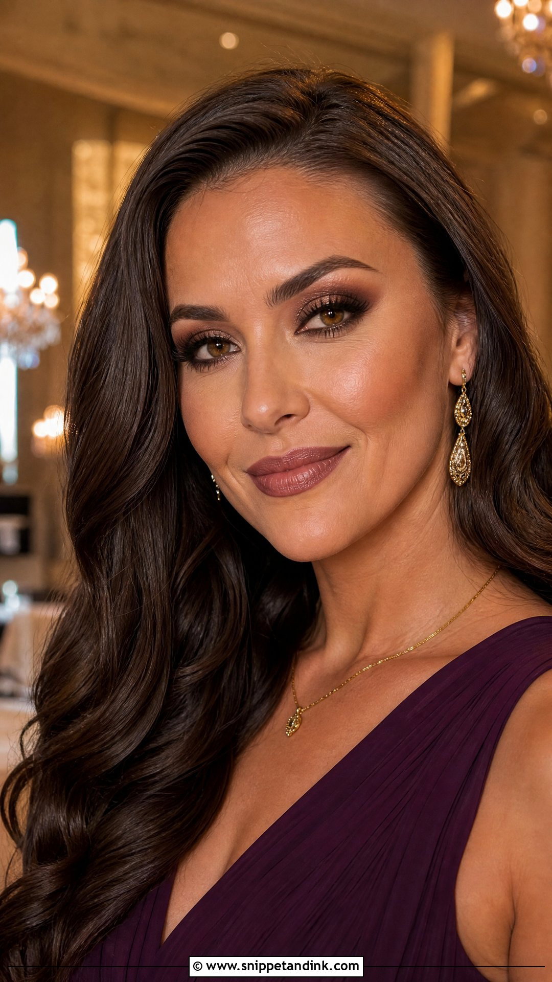 Black Tie Wedding Makeup With Brown Smokey Eye - Snippet and Ink - 20 Black Tie Wedding Makeup Ideas