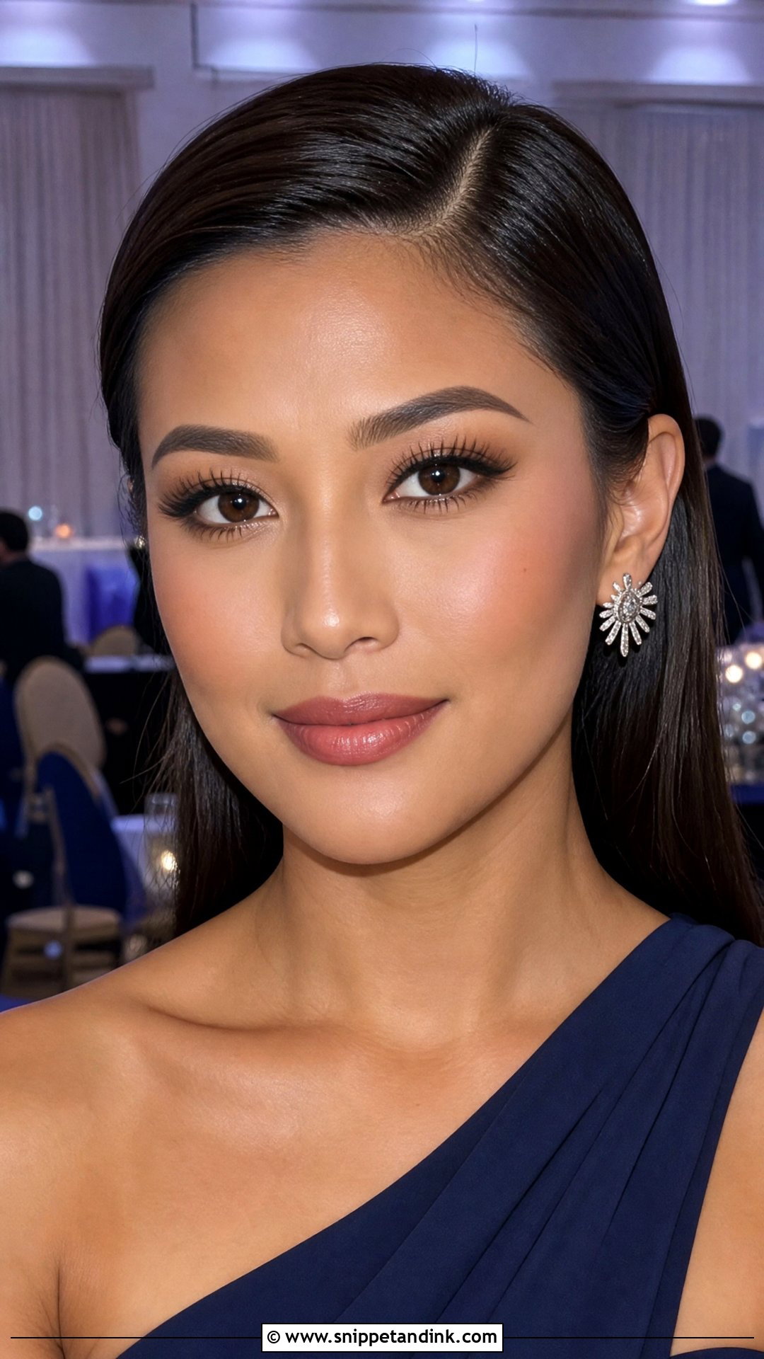 Black Tie Wedding Makeup With Matte Skin - Snippet and Ink - 20 Black Tie Wedding Makeup Ideas