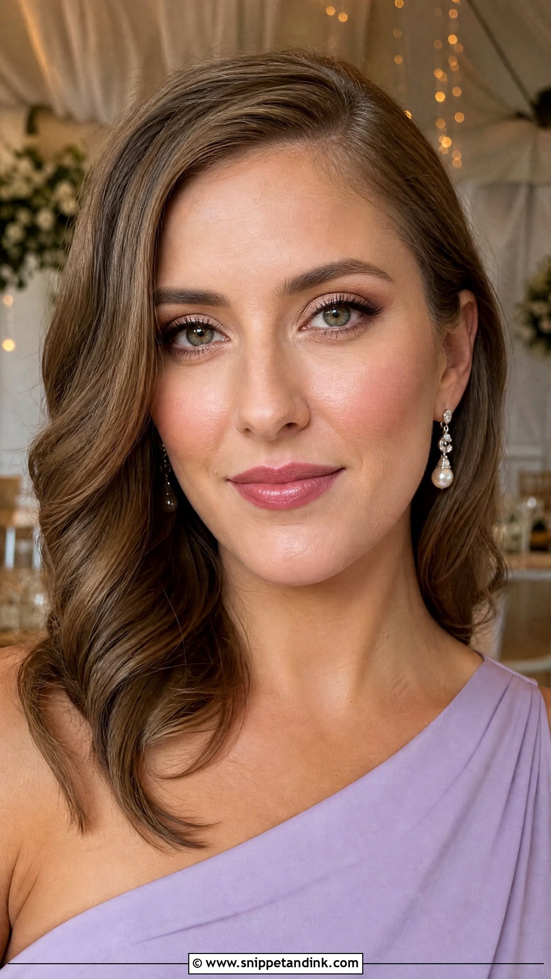 Black Tie Wedding Makeup With Pink Lip - Snippet and Ink - 20 Black Tie Wedding Makeup Ideas