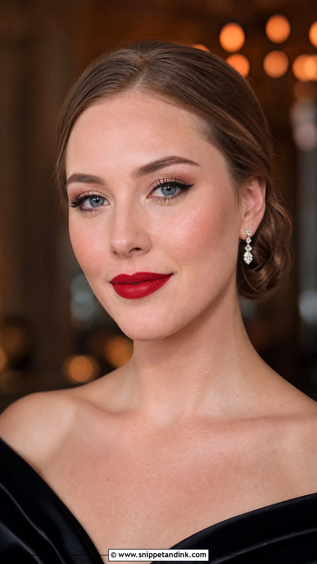 Black Tie Wedding Makeup With Red Lip - Snippet and Ink - 20 Black Tie Wedding Makeup Ideas