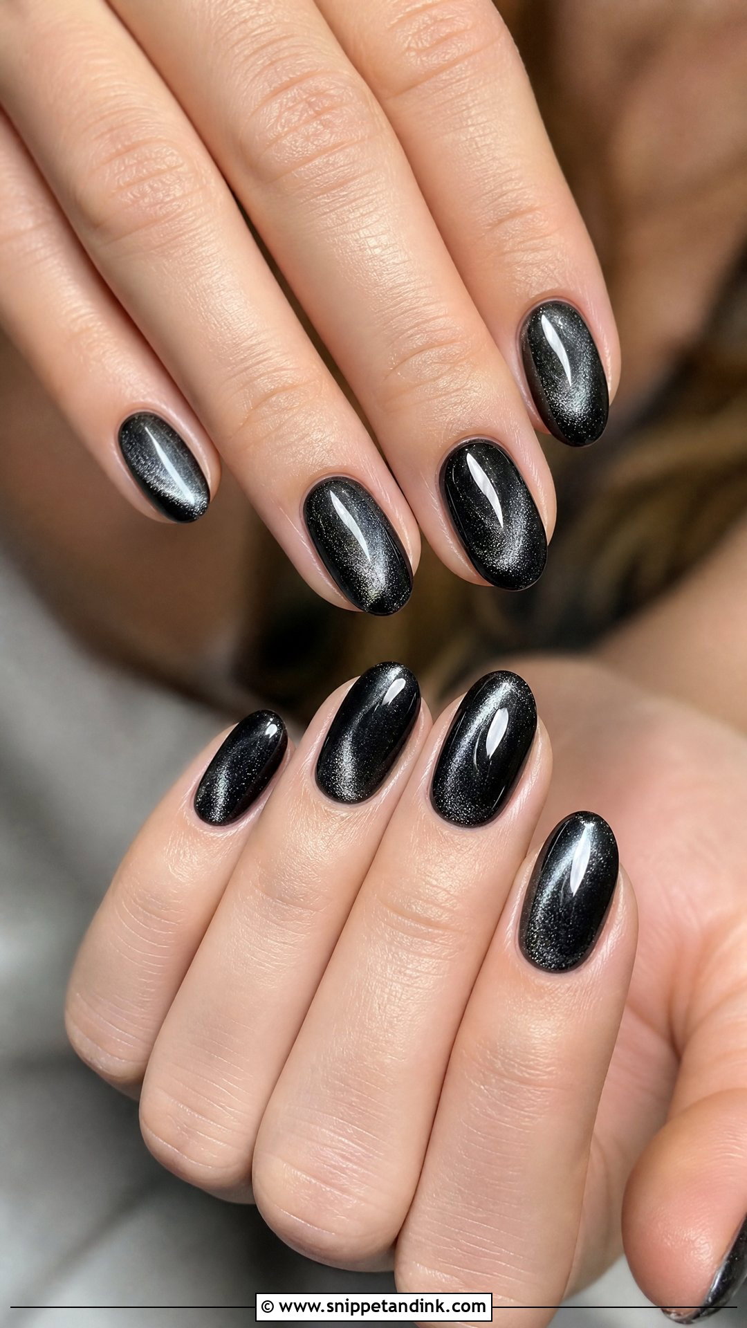 Black Velvet Wedding Nails - Snippet and Ink - 25 Black Wedding Nails for Bride