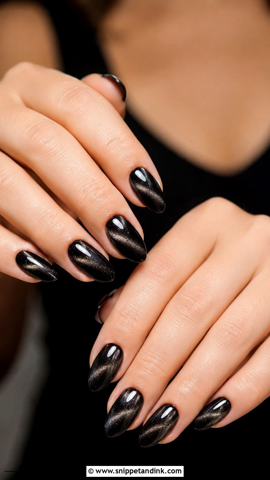 Black Velvet Wedding Nails - Snippet and Ink - 20 Black Nails for Wedding
