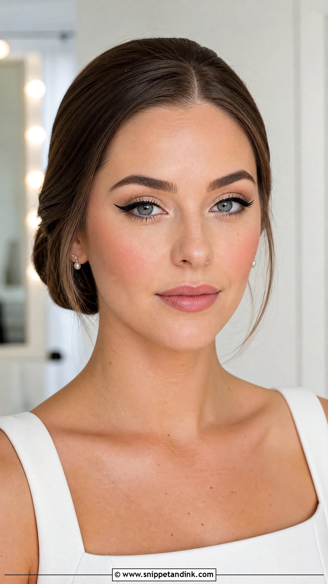 Black Winged Eyeliner Wedding Makeup - Snippet and Ink - 20 Winged Eyeliner Wedding Makeup Ideas