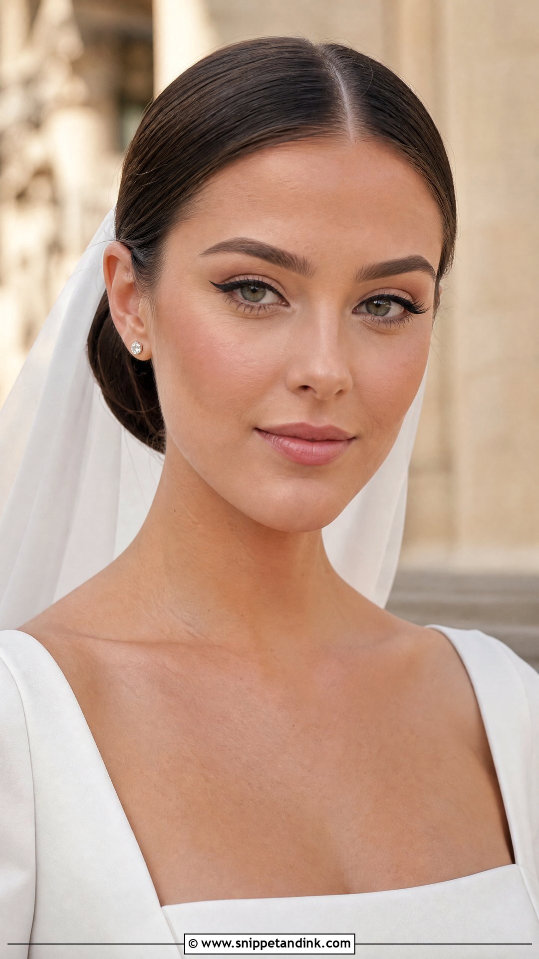Black Winged Liner Bridal Makeup - Snippet and Ink - 20 Wedding Bridal Makeup Ideas