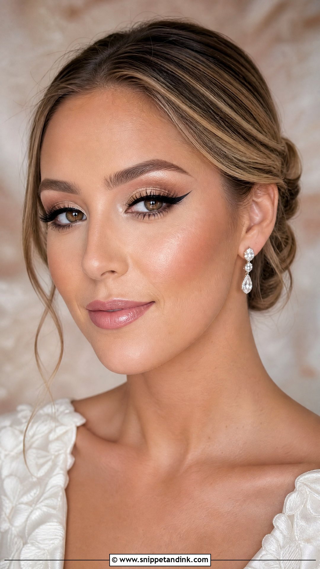 Black Winged Liner Wedding Makeup - Snippet and Ink - 20 Full Glam Wedding Makeup for Brown Eyes