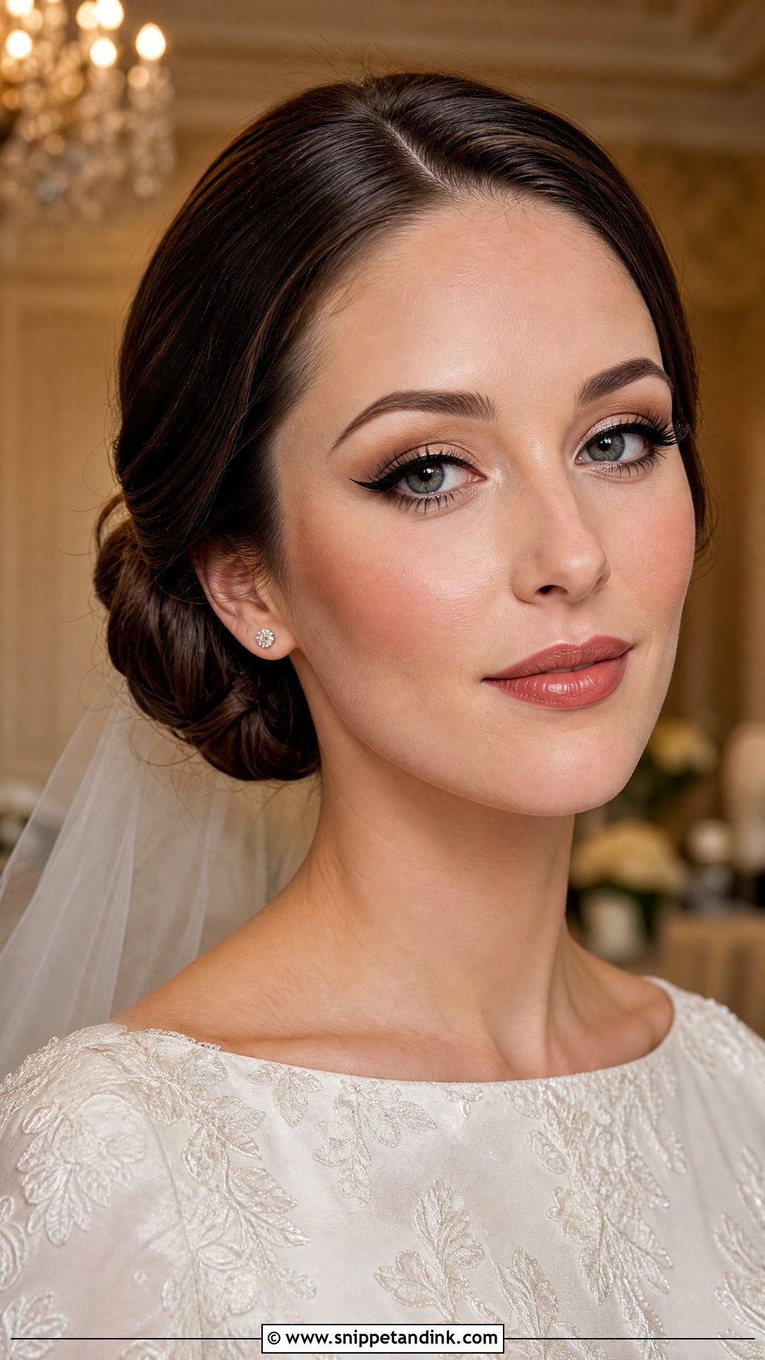 Black Winged Liner Wedding Makeup - Snippet and Ink - 25 Alternative Wedding Makeup Ideas