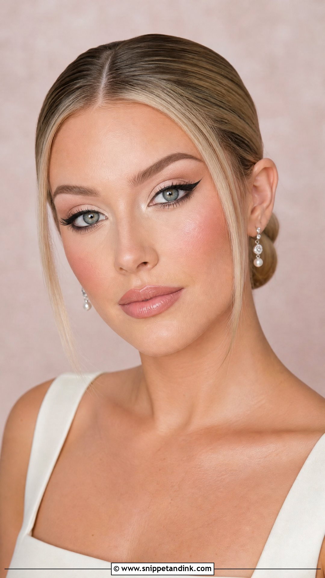 Black Winged Liner Wedding Makeup - Snippet and Ink - 25 Dramatic Wedding Makeup Ideas