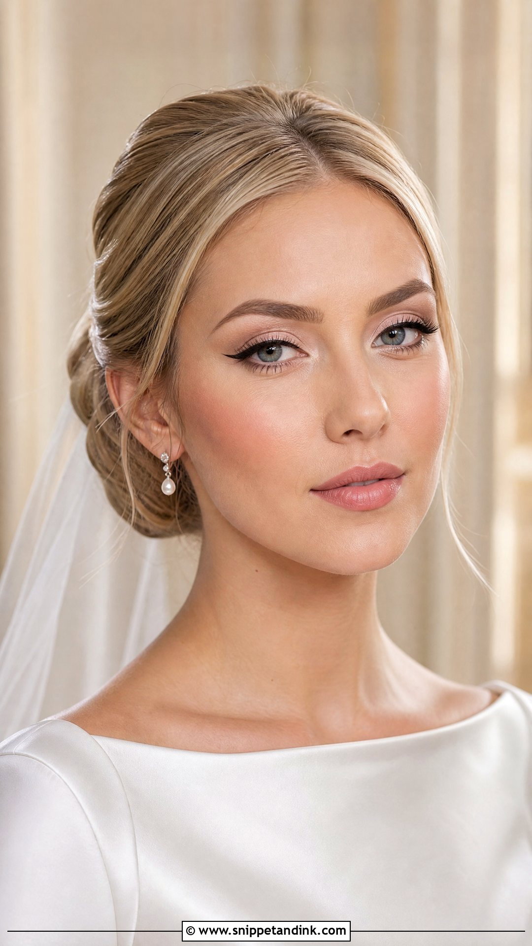 Black Winged Liner Wedding Makeup - Snippet and Ink - 30 Wedding Make Up Ideas