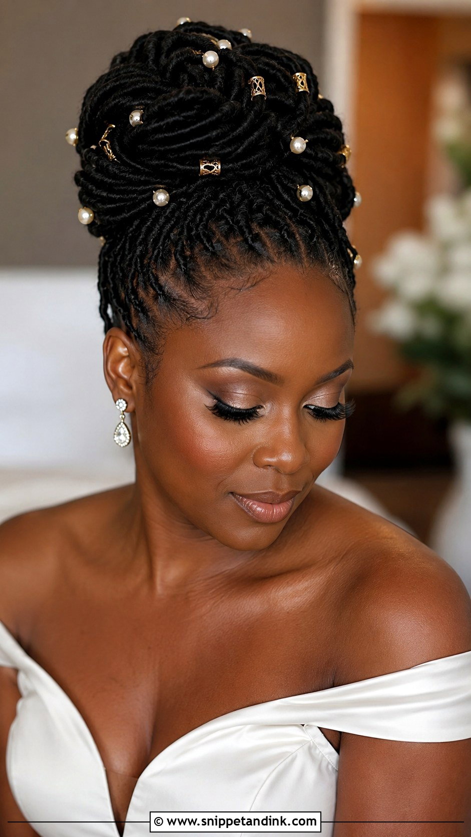 Black Woman Bridal Goddess Braids - Snippet and Ink - 20 Black Woman Bridal Hair Ideas