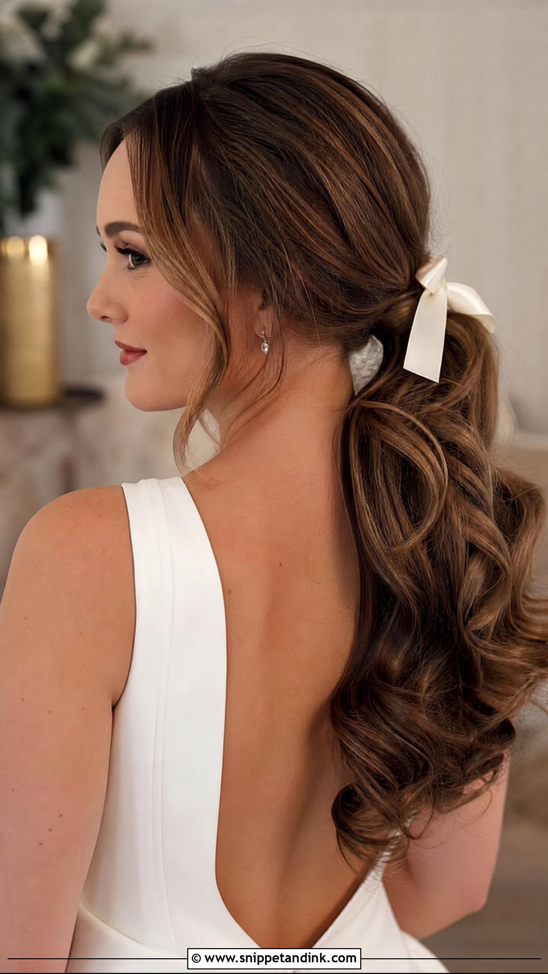 Blair Waldorf Curled Ponytail - Snippet and Ink - 15 Blair Waldorf Wedding Hair Ideas