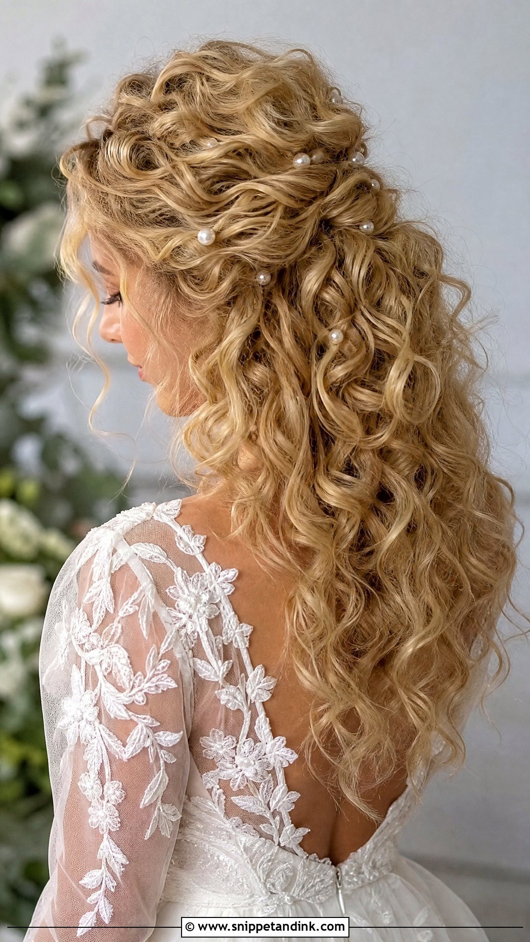 Blond Curly Wedding Hair - Snippet and Ink - 15 Blond Wedding Hair Ideas
