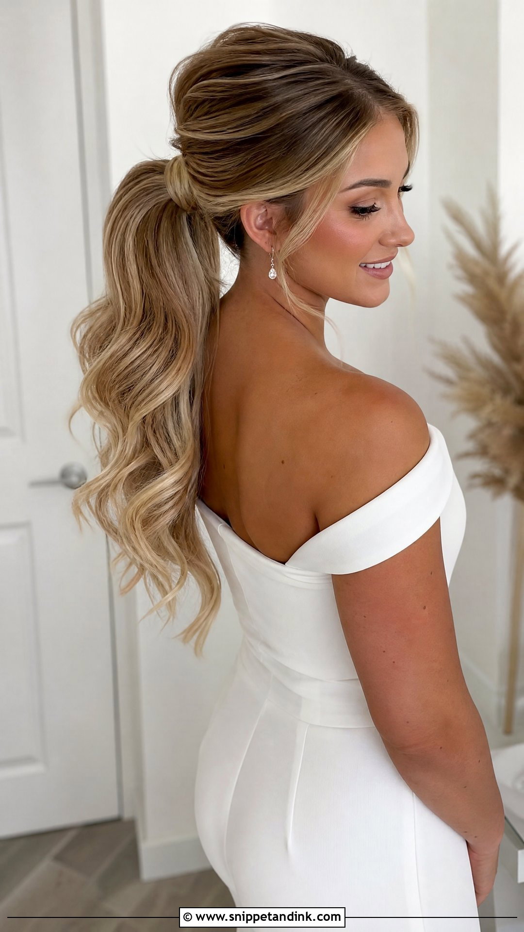 Blond Ponytail Wedding Hair - Snippet and Ink - 15 Blond Wedding Hair Ideas