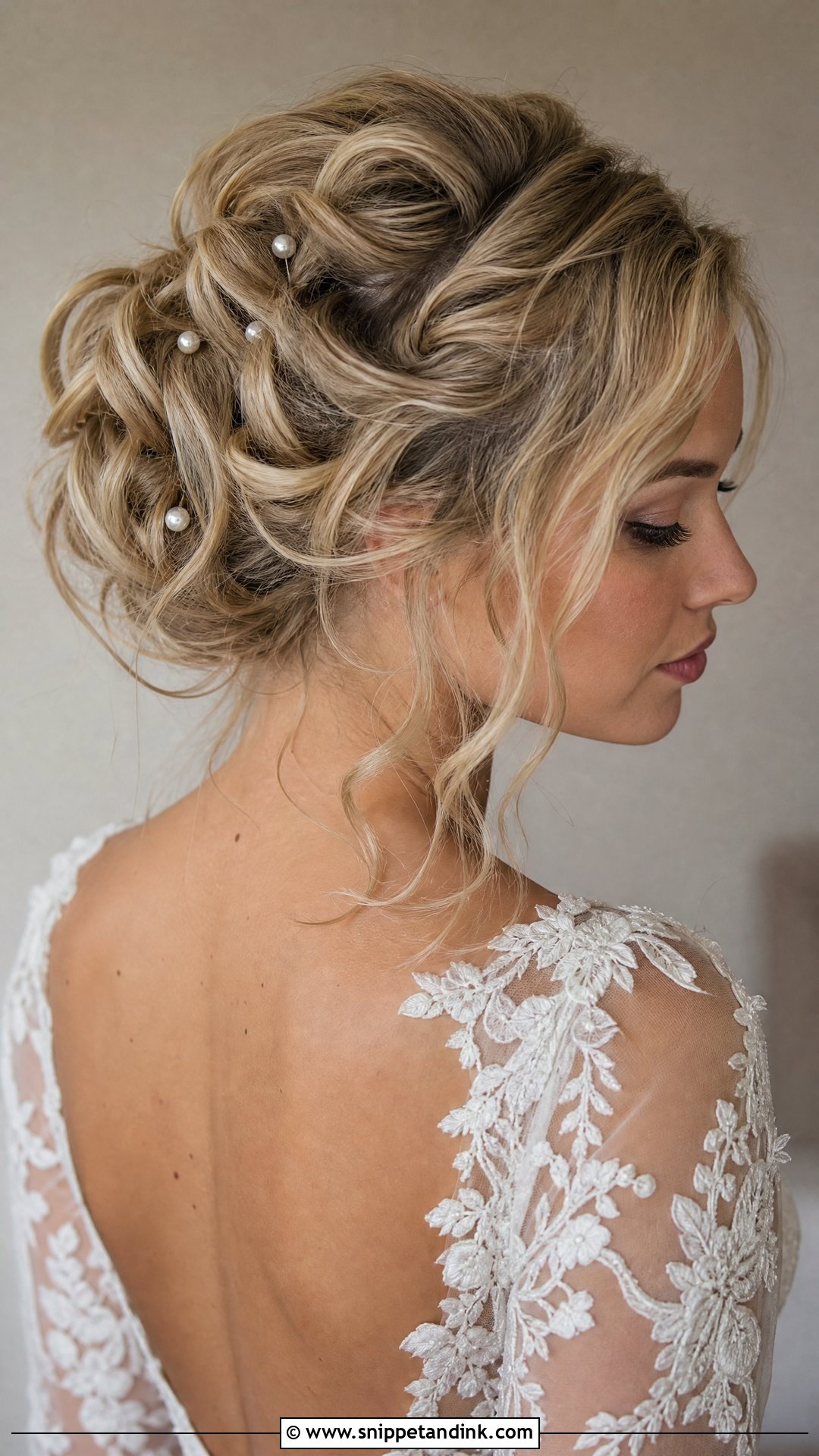 Blond Textured Updo Wedding Hair - Snippet and Ink - 15 Blond Wedding Hair Ideas