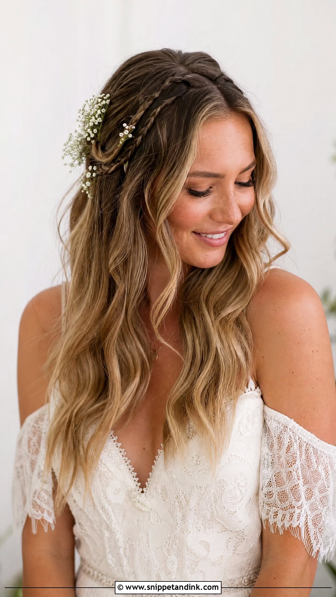 Blonde Boho Wedding Hair Down - Snippet and Ink - 15 Blonde Wedding Hair Down Ideas