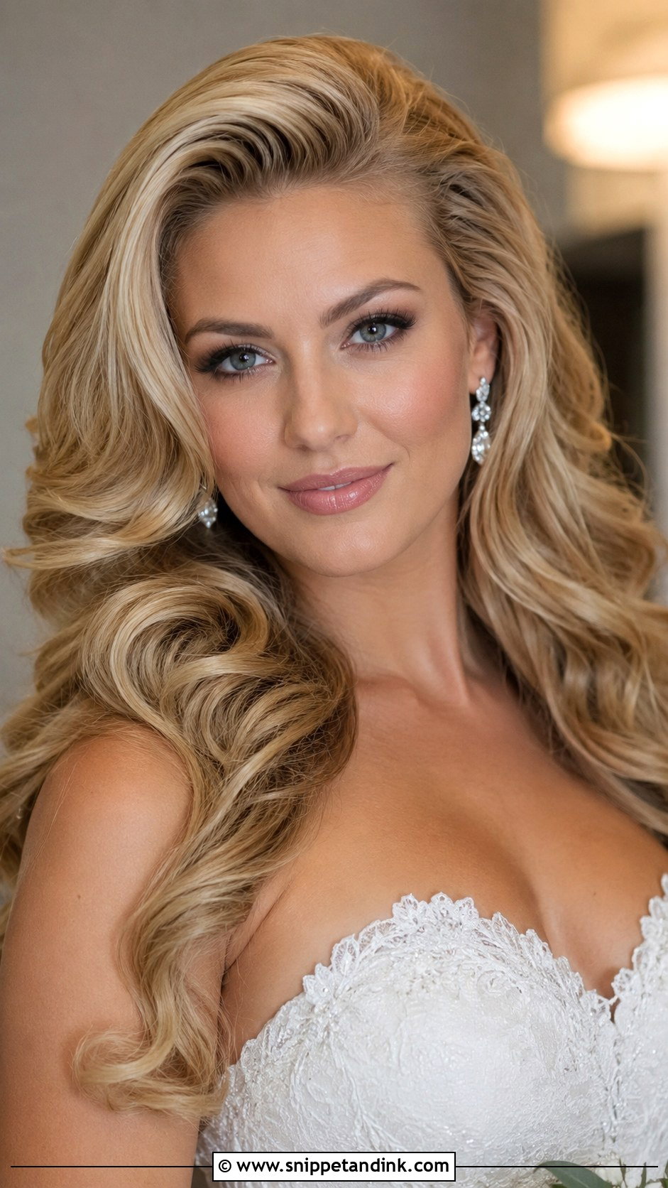 Blonde Bombshell Blowout - Snippet and Ink - 25 Wedding Blowout Hair Ideas