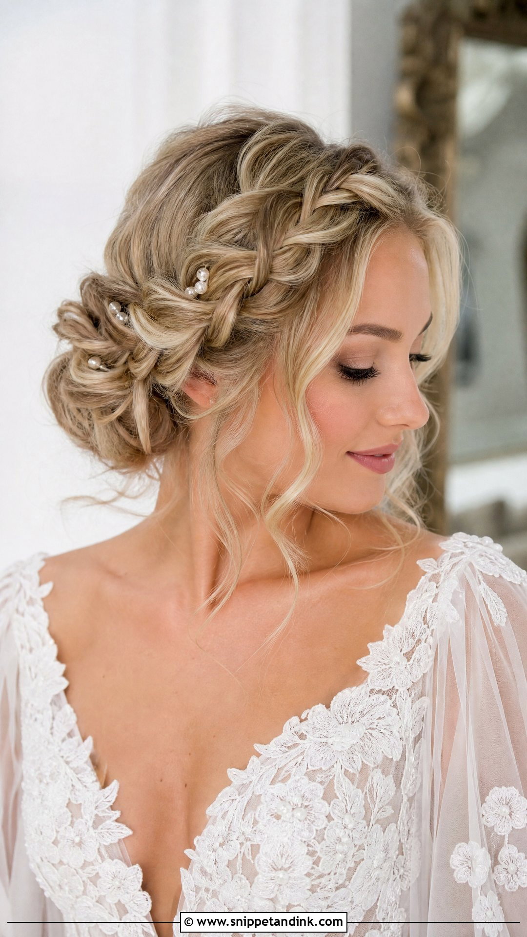 Blonde Braided Bridal Updo - Snippet and Ink - 15 Blonde Bridal Hairstyles