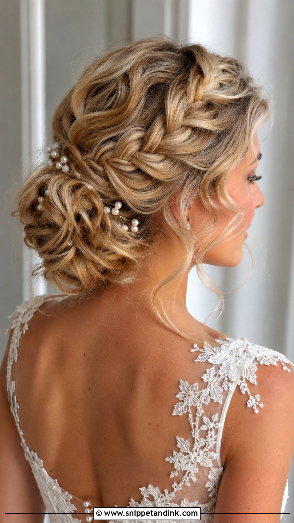 Blonde Braided Updo Wedding Hairstyle - Snippet and Ink - 20 Blonde Hair Wedding Hairstyles