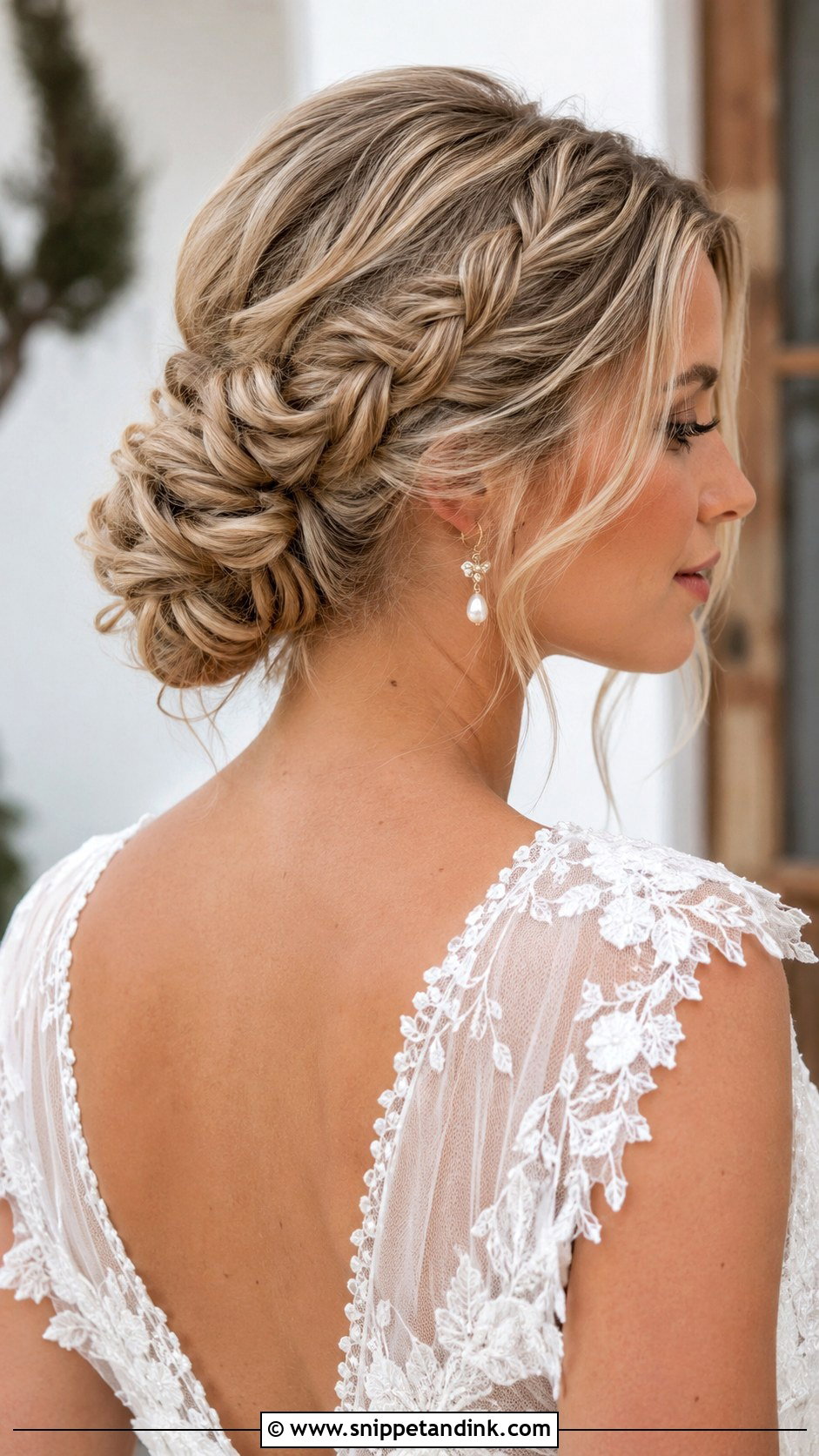 Blonde Braided Updo - Snippet and Ink - 25 Blonde Bridal Hair Ideas