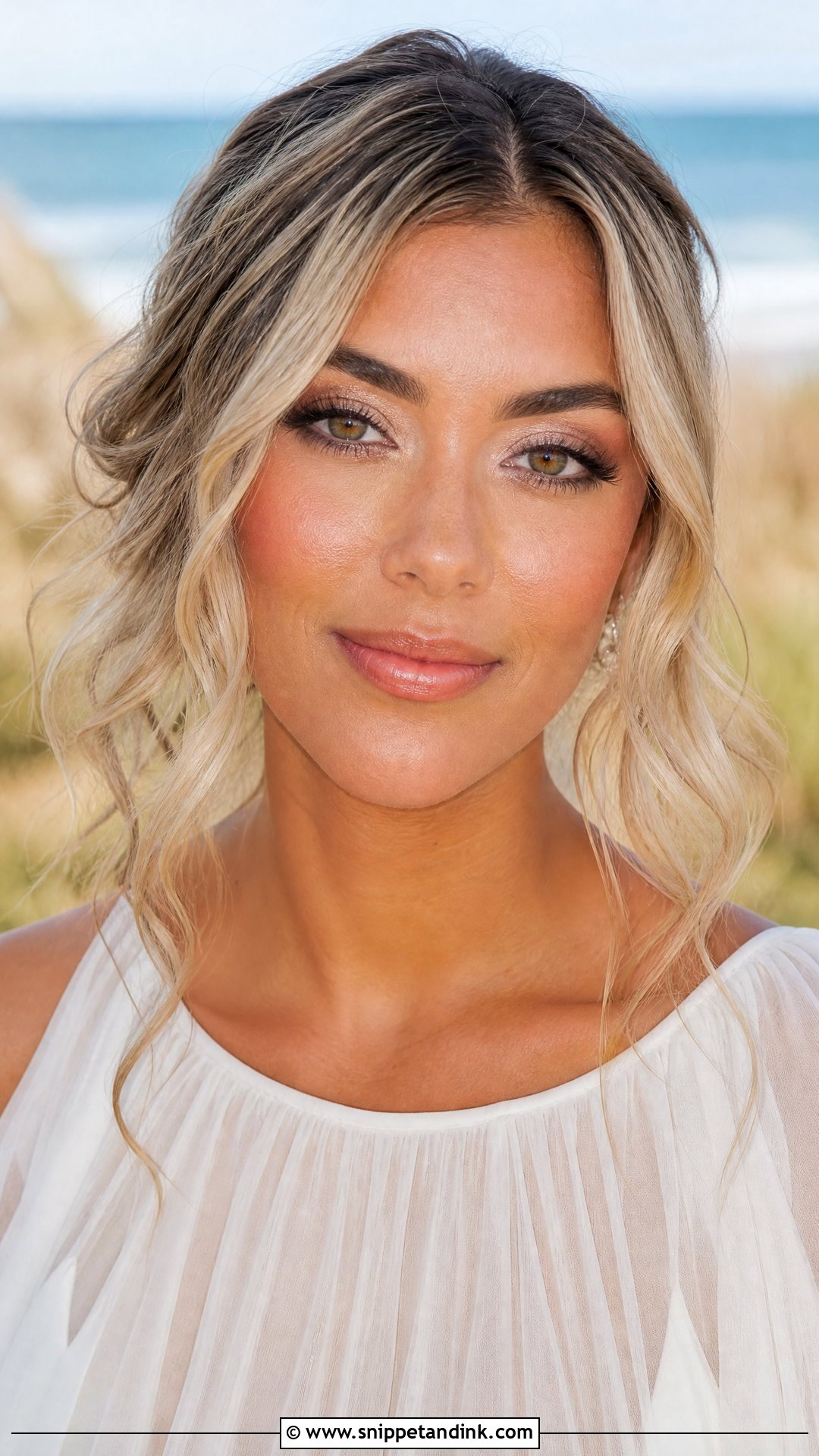 Blonde Bridal Beach Makeup - Snippet and Ink - 20 Blonde Bridal Makeup Ideas