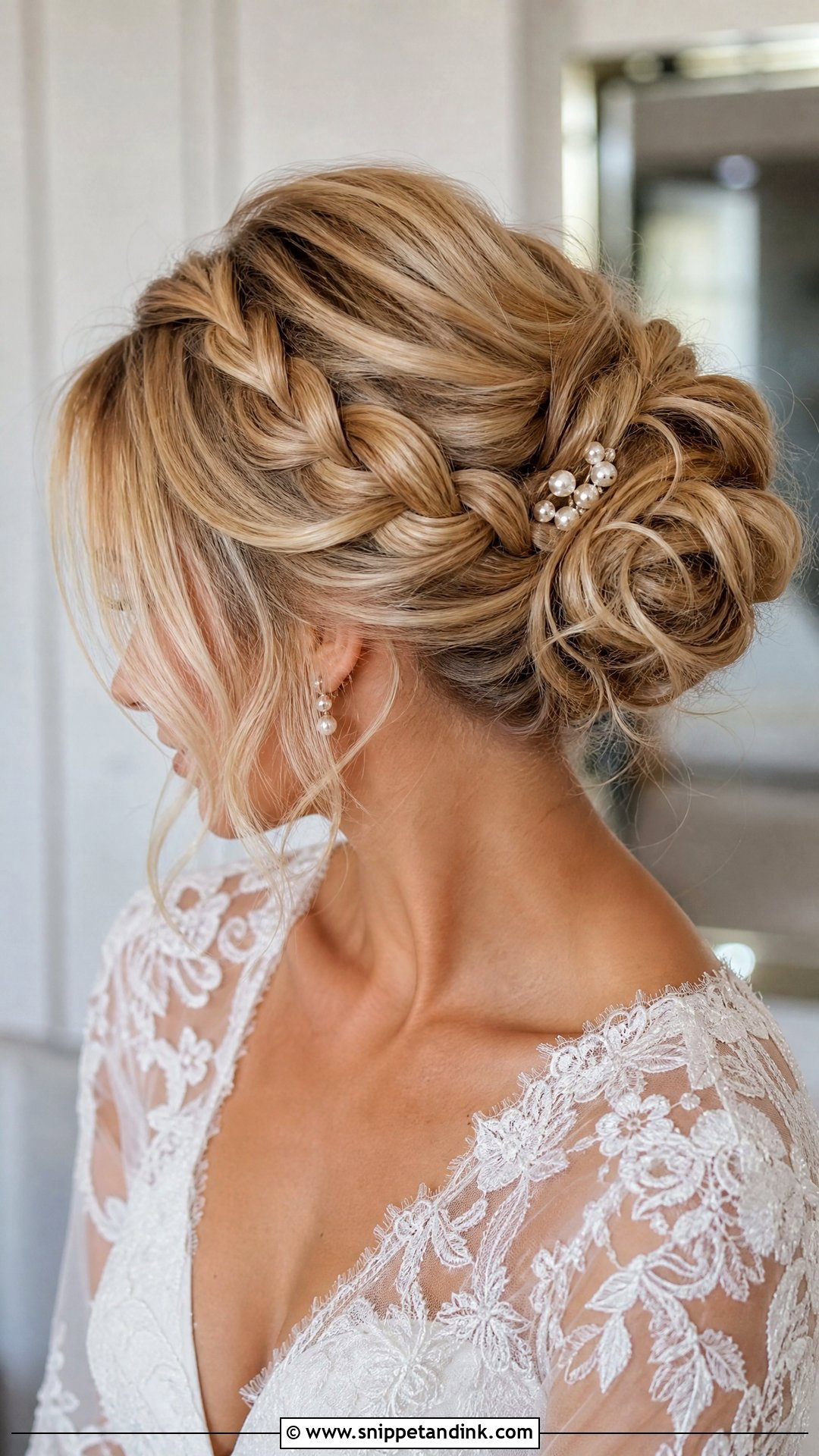 Blonde Bridal Braided Updo - Snippet and Ink - 15 Blonde Hair Bride Bridal Hairstyles