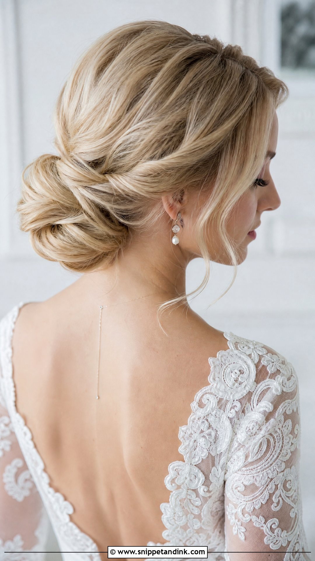 Blonde Bridal Chignon - Snippet and Ink - 15 Blonde Bridal Hairstyles