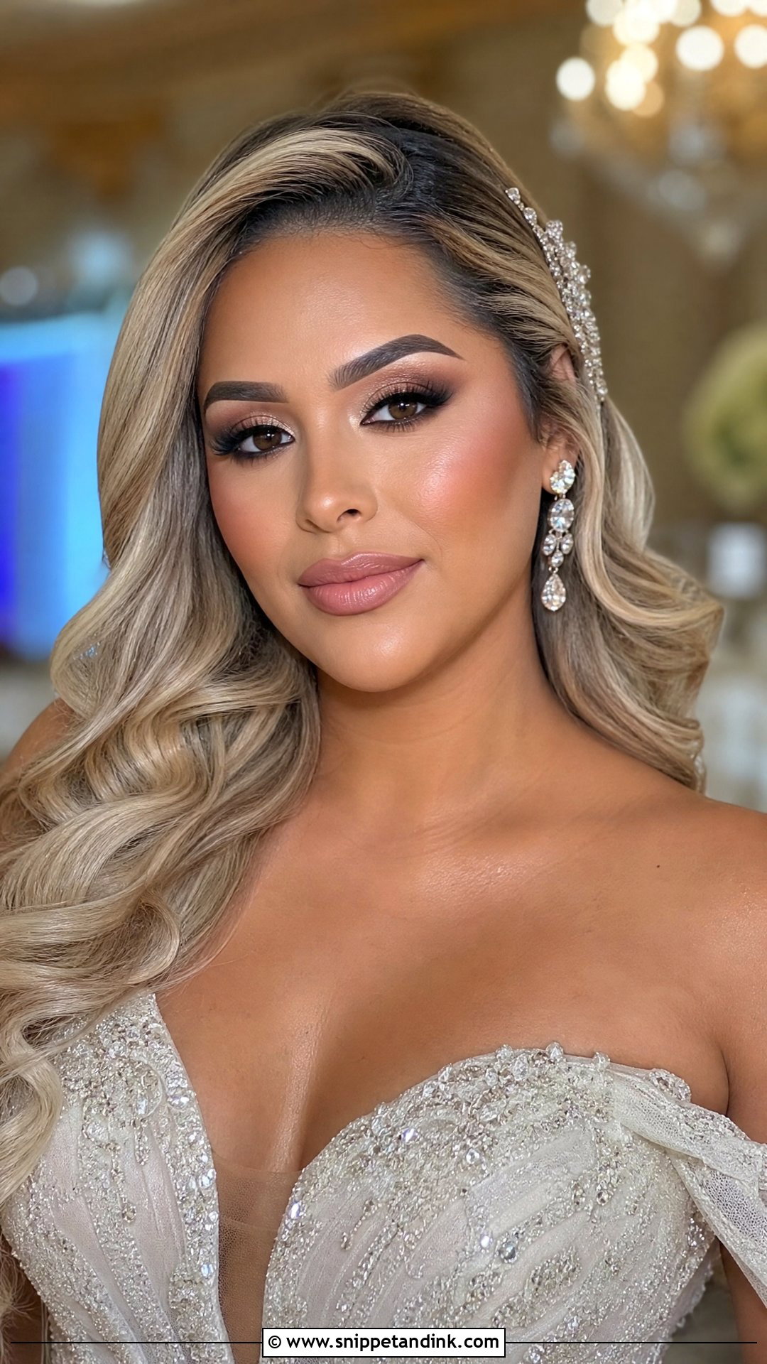 Blonde Bridal Full Glam Makeup - Snippet and Ink - 20 Blonde Bridal Makeup Ideas