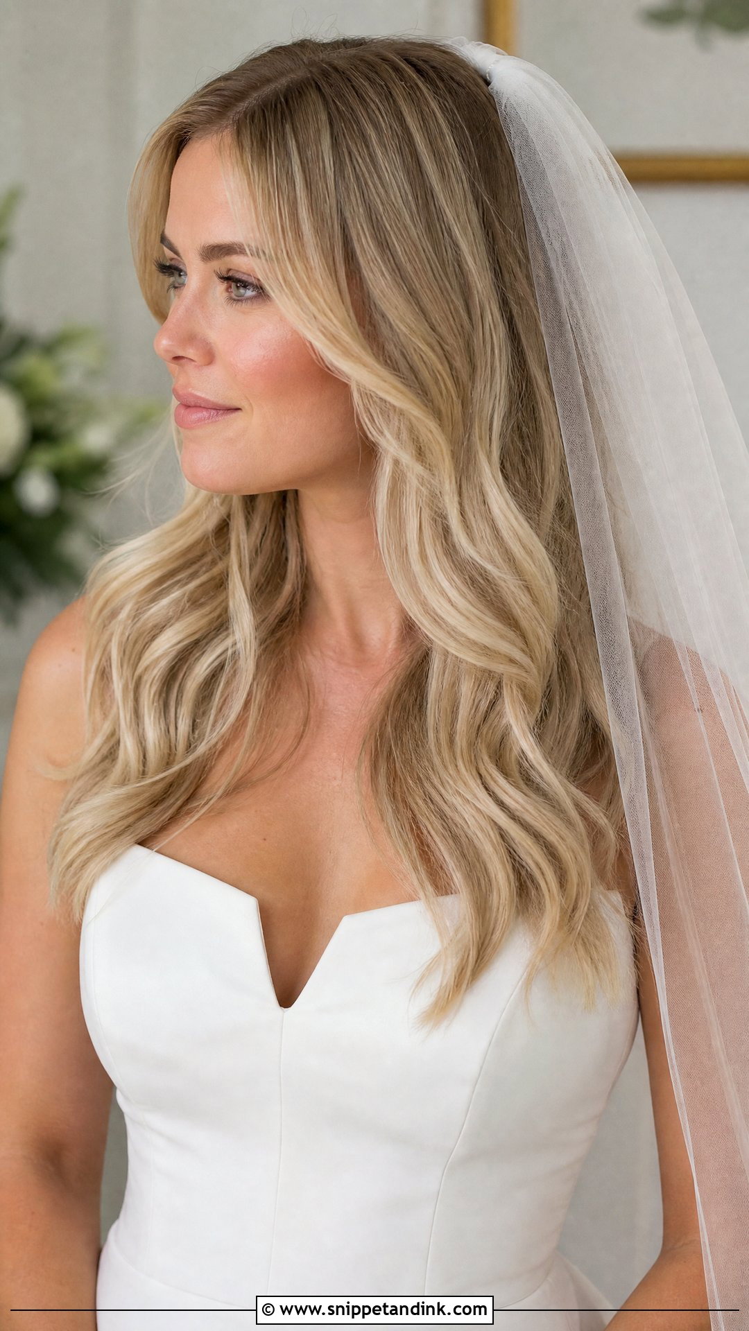 Blonde Bridal Hair Down With Veil - Snippet and Ink - 15 Blonde Bridal Hair Down Ideas