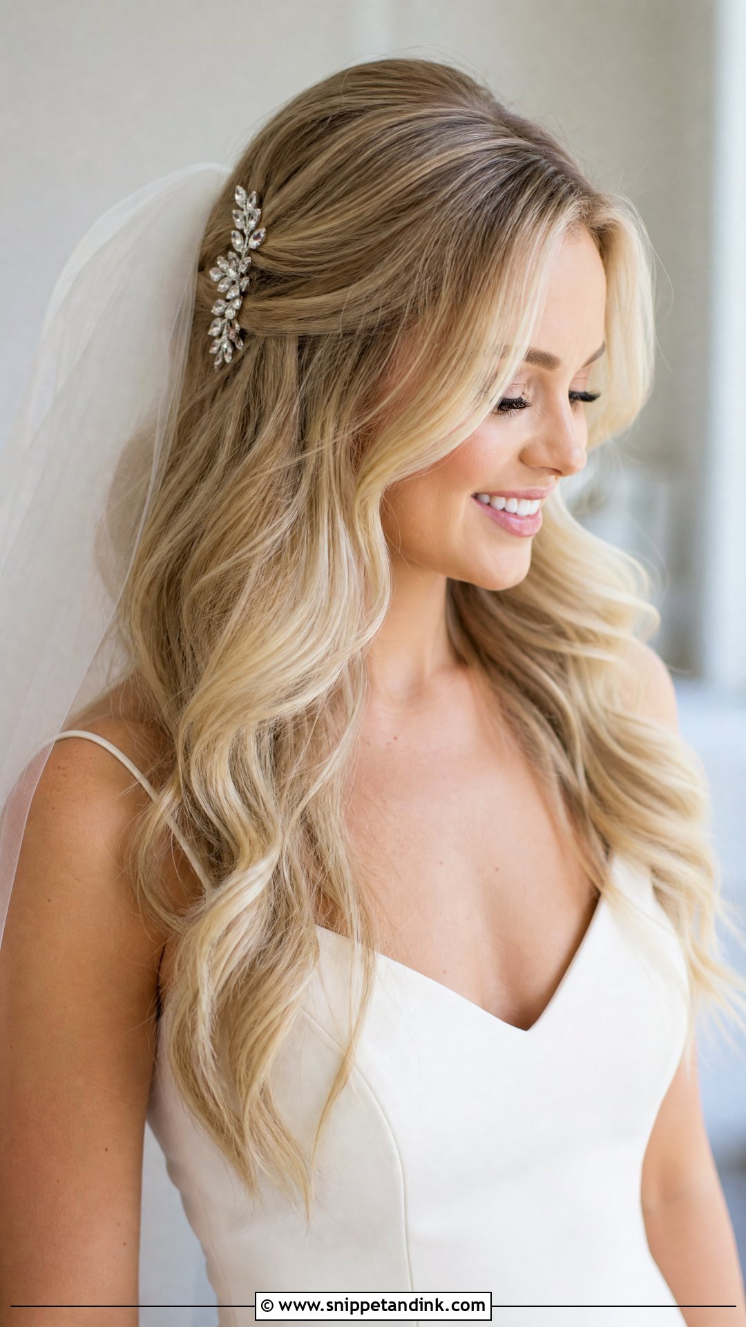 Blonde Bridal Loose Waves - Snippet and Ink - 15 Blonde Bridal Hairstyles