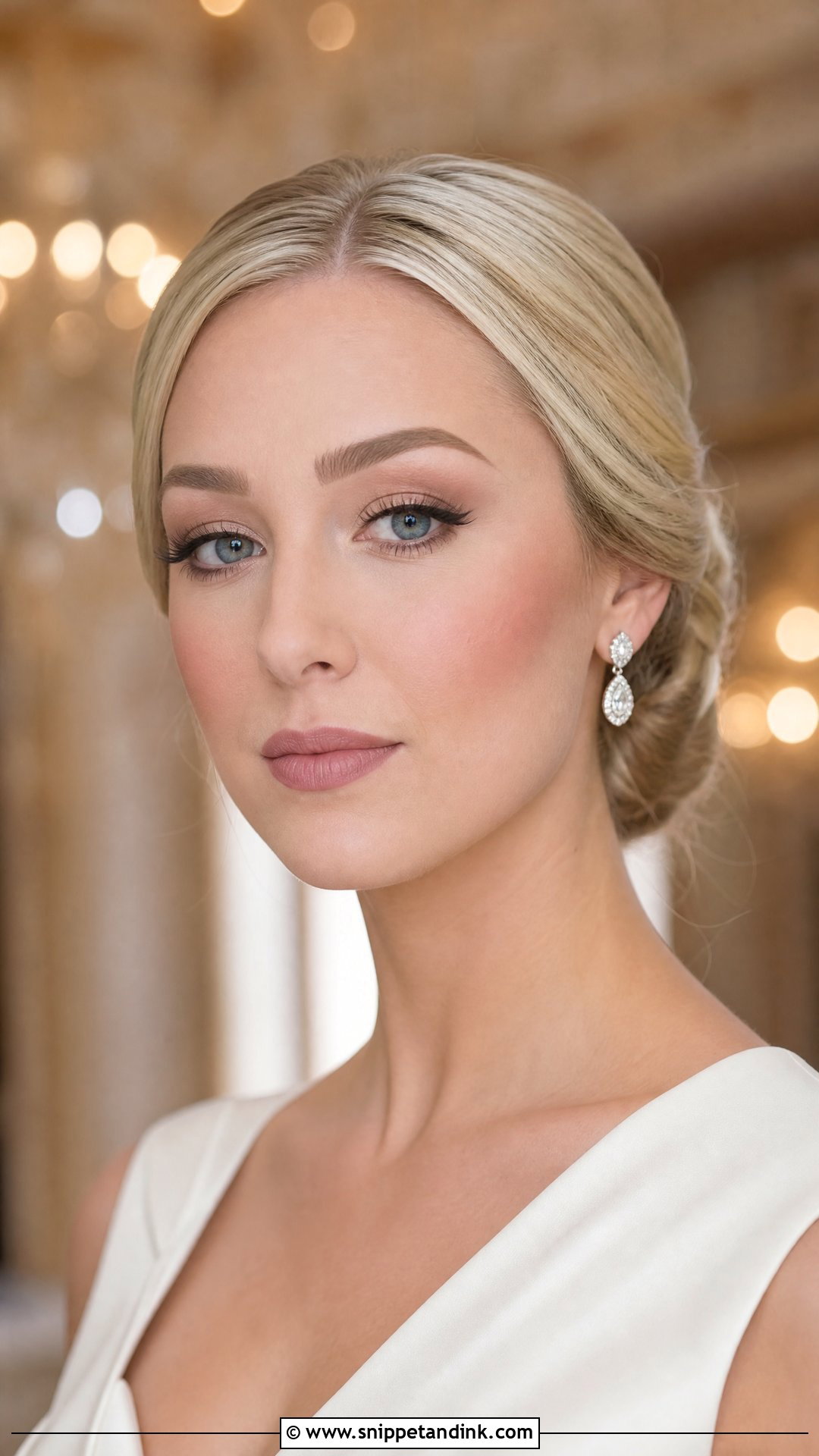 Blonde Bridal Matte Makeup - Snippet and Ink - 20 Blonde Bridal Makeup Ideas