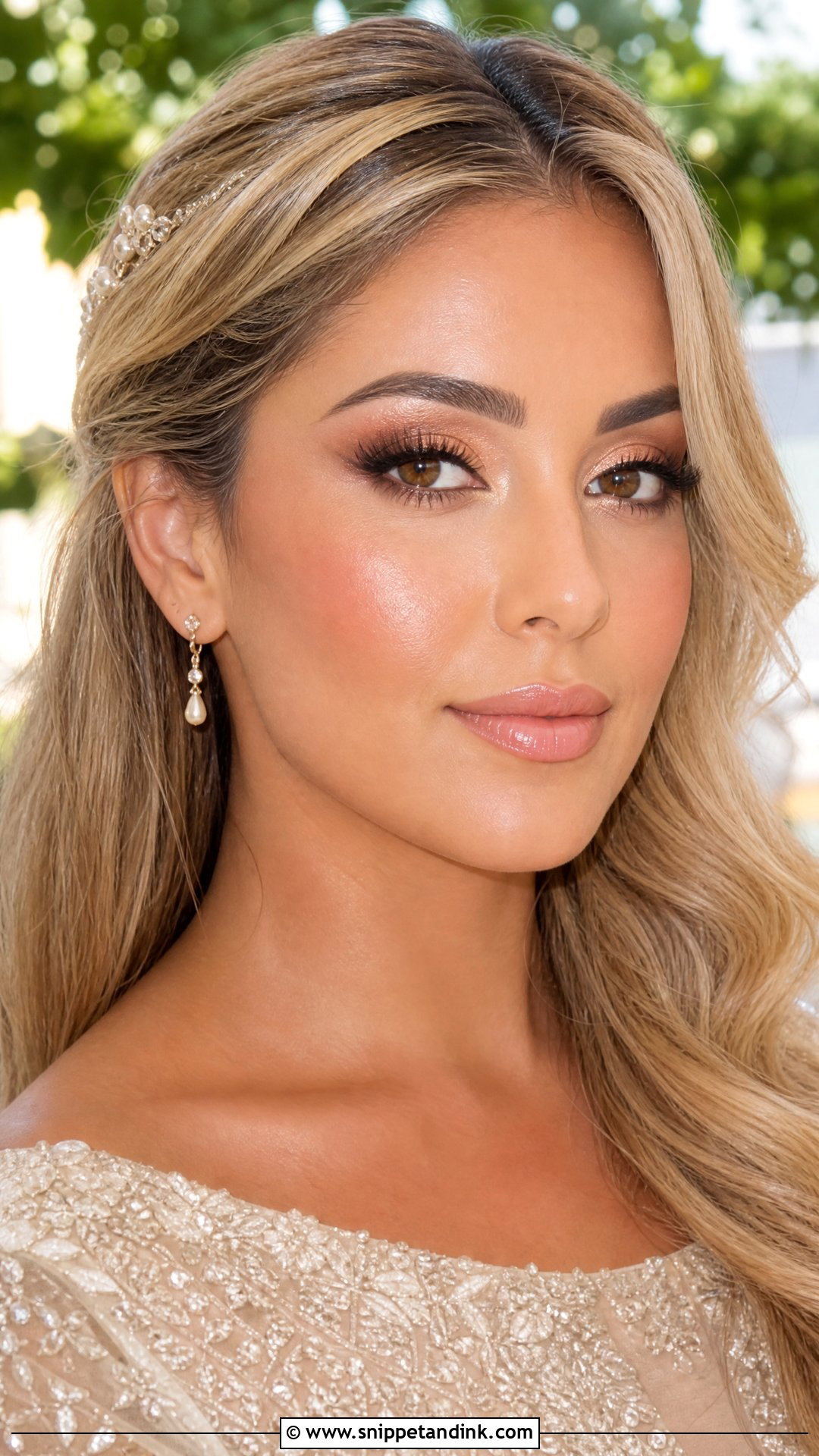 Blonde Bridal Peach Makeup - Snippet and Ink - 20 Blonde Bridal Makeup Ideas