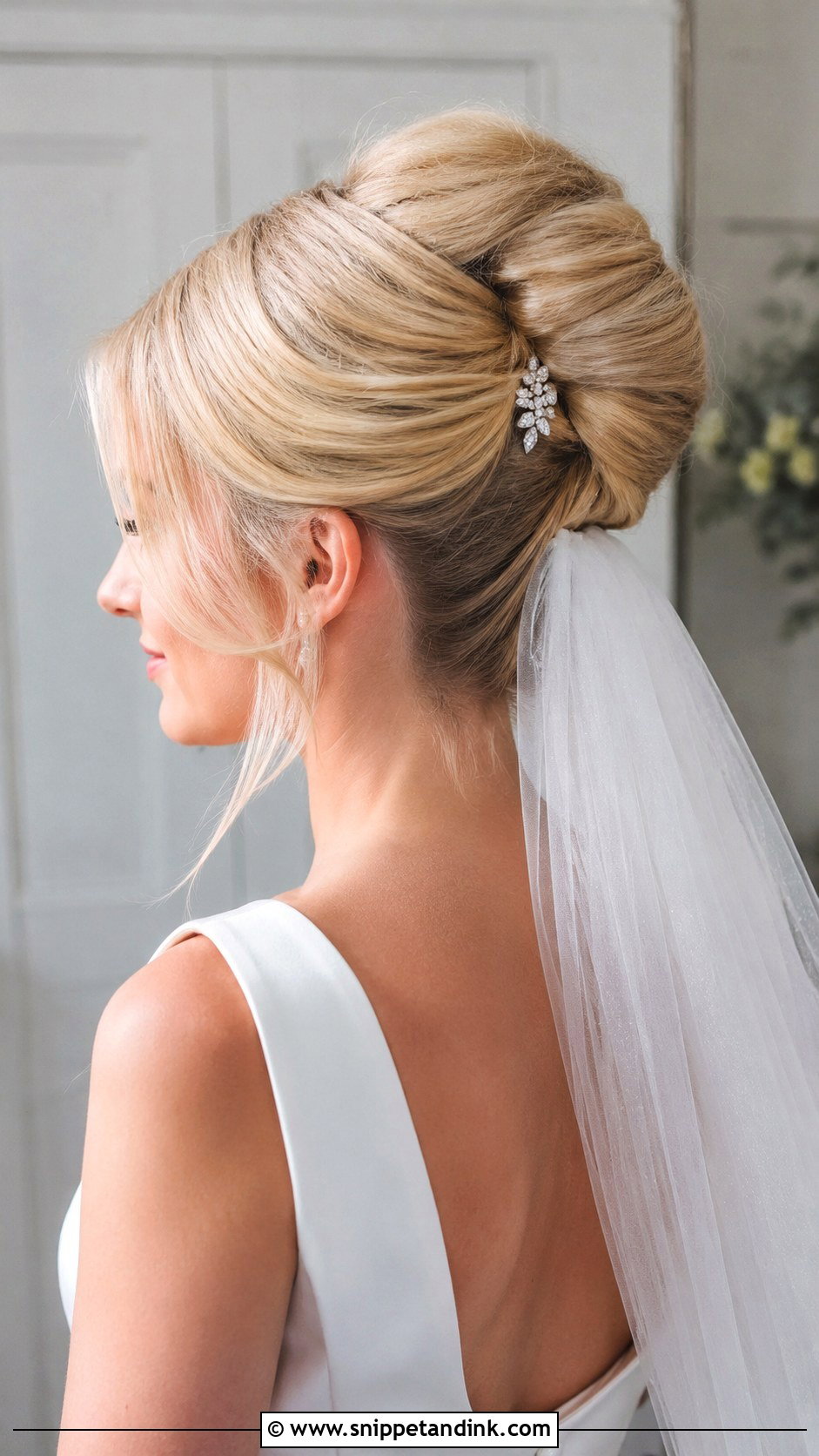 Blonde French Twist Updo - Snippet and Ink - 25 Blonde Bridal Hair Ideas