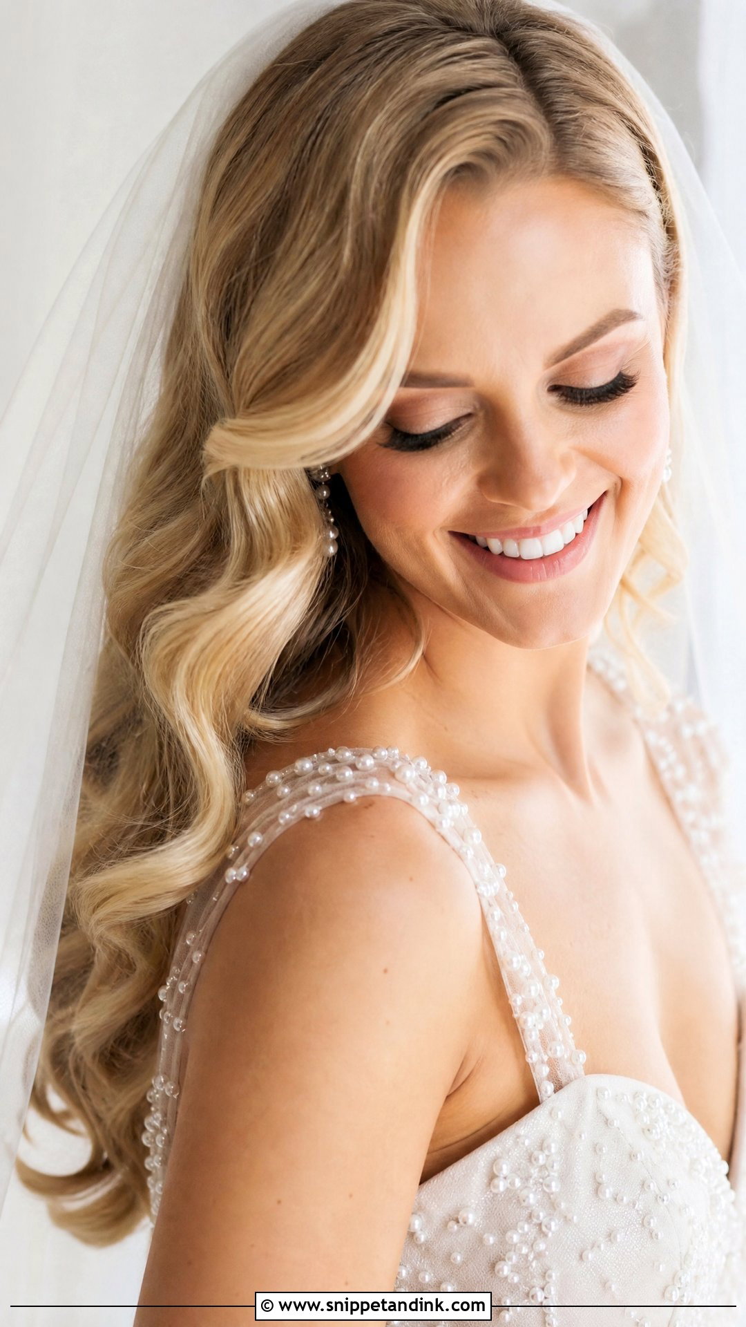 Blonde Hollywood Waves - Snippet and Ink - 20 Soft Hollywood Waves Wedding