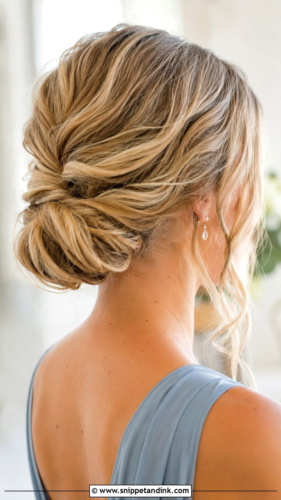 Blonde Low Bun Bridesmaid Hair - Snippet and Ink - 20 Bridesmaid Hairstyles Blonde