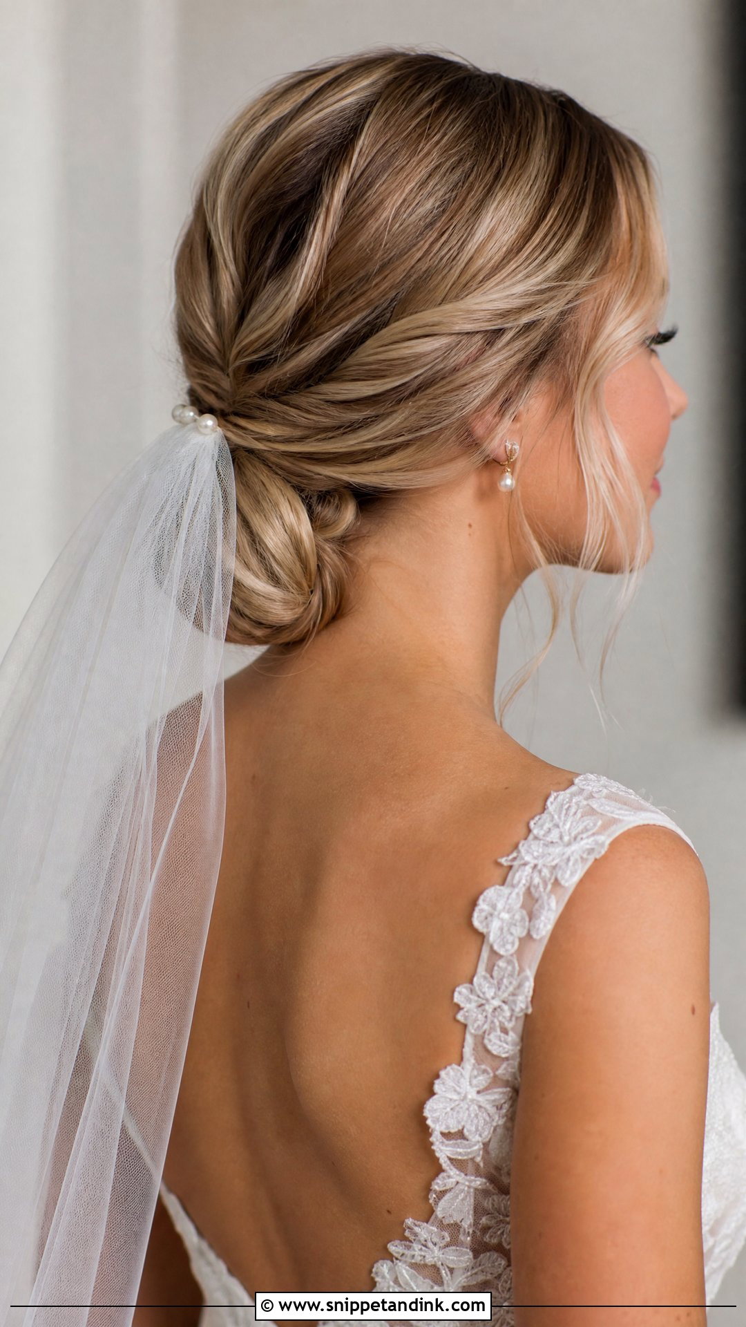 Blonde Low Bun Wedding Hairstyle - Snippet and Ink - 15 Blond Wedding Hairstyles