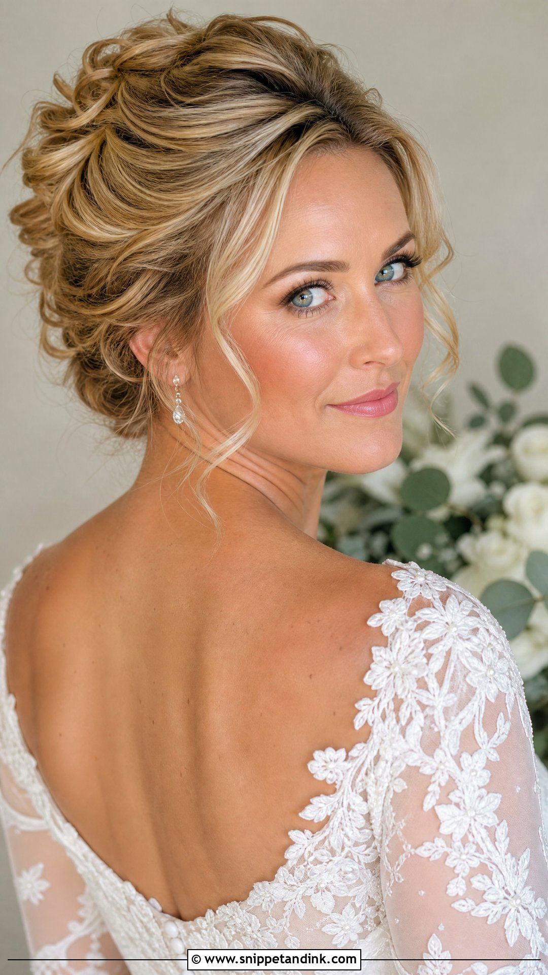 Blonde Textured Updo Wedding Hairstyle - Snippet and Ink - 15 Blond Wedding Hairstyles