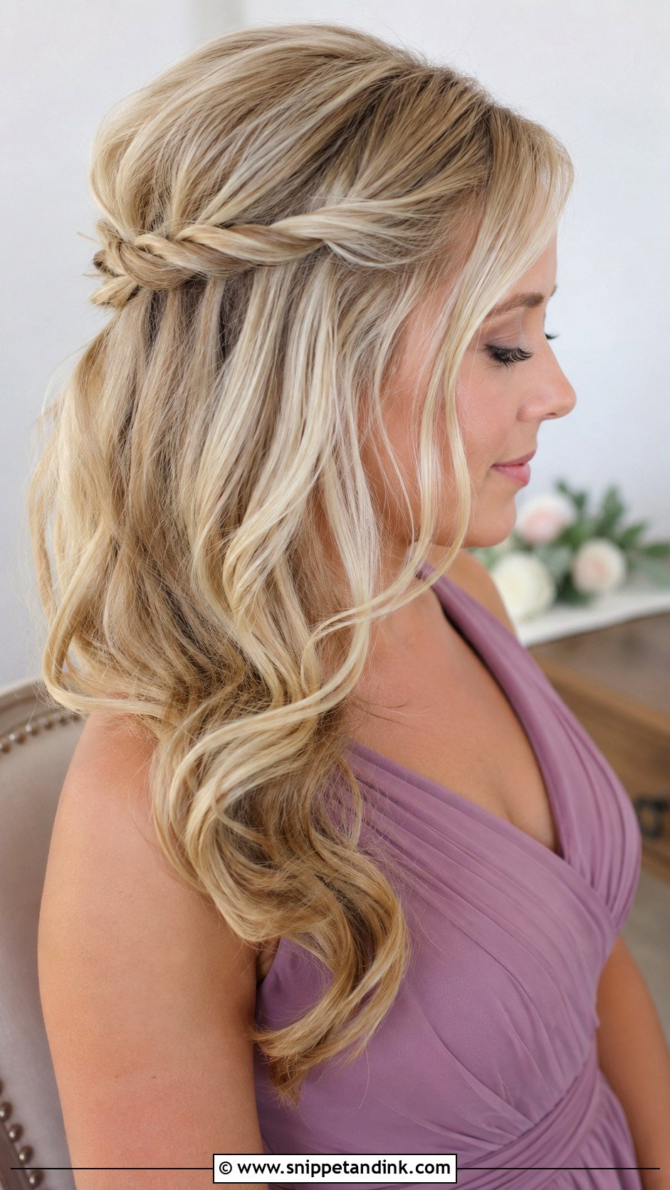 Blonde Twisted Half Up Bridesmaid Hair - Snippet and Ink - 20 Bridesmaid Hairstyles Blonde