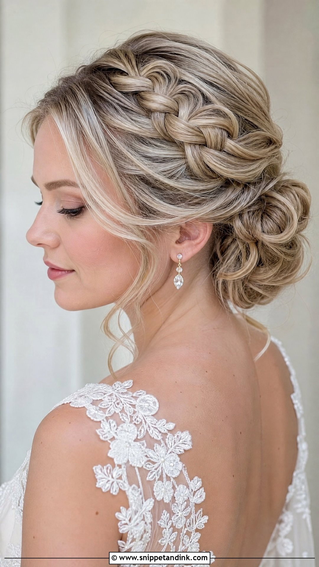 Blonde Wedding Braided Updo - Snippet and Ink - 15 Blonde Wedding Hairstyles for Long Hair