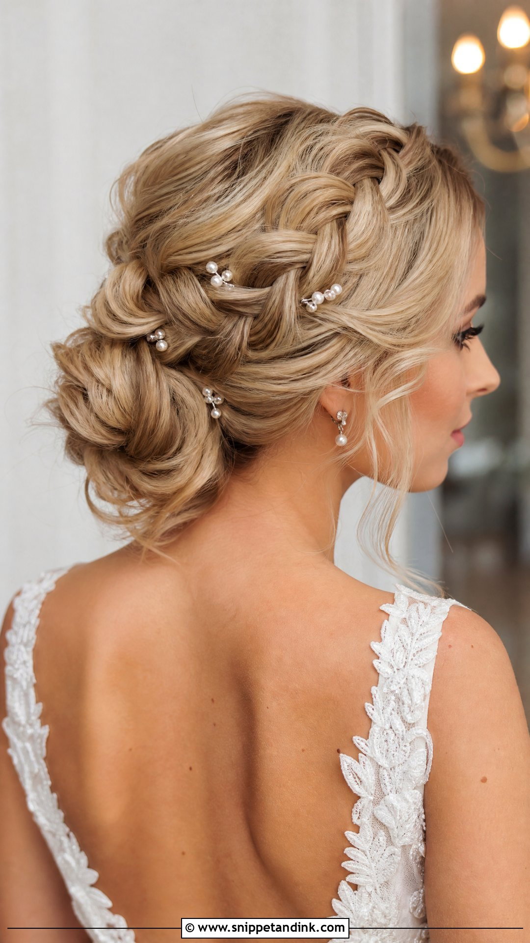 Blonde Wedding Braided Updo - Snippet and Ink - 15 Blonde Updo Wedding Ideas