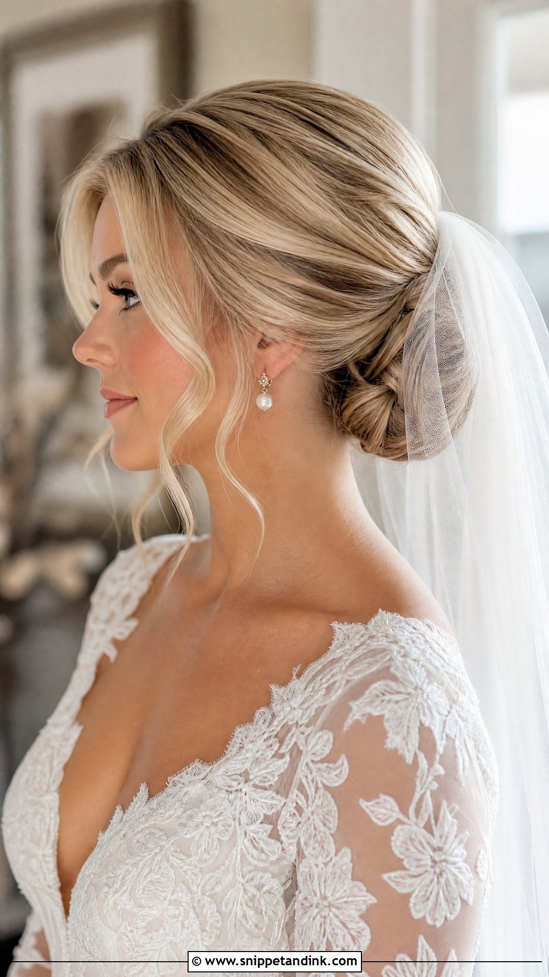 Blonde Wedding Hair With Veil - Snippet and Ink - 15 Blonde Hair for Wedding Ideas