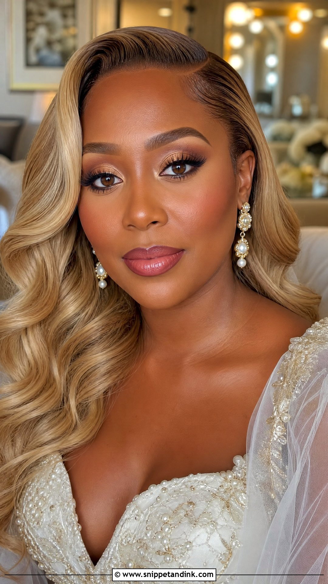 Blonde Wedding Makeup For Deep Skin - Snippet and Ink - 25 Blonde Wedding Makeup Ideas