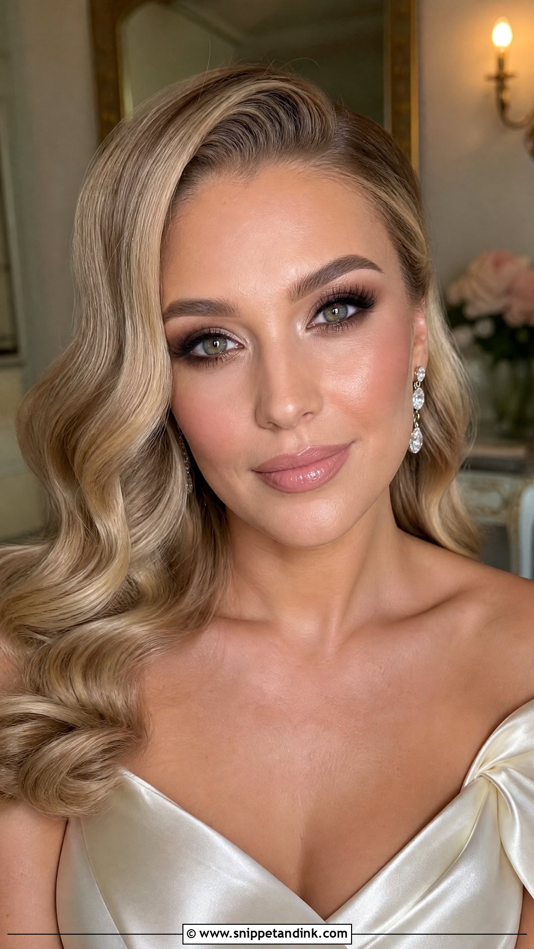 Blonde Wedding Makeup With Smokey Eye - Snippet and Ink - 25 Blonde Wedding Makeup Ideas