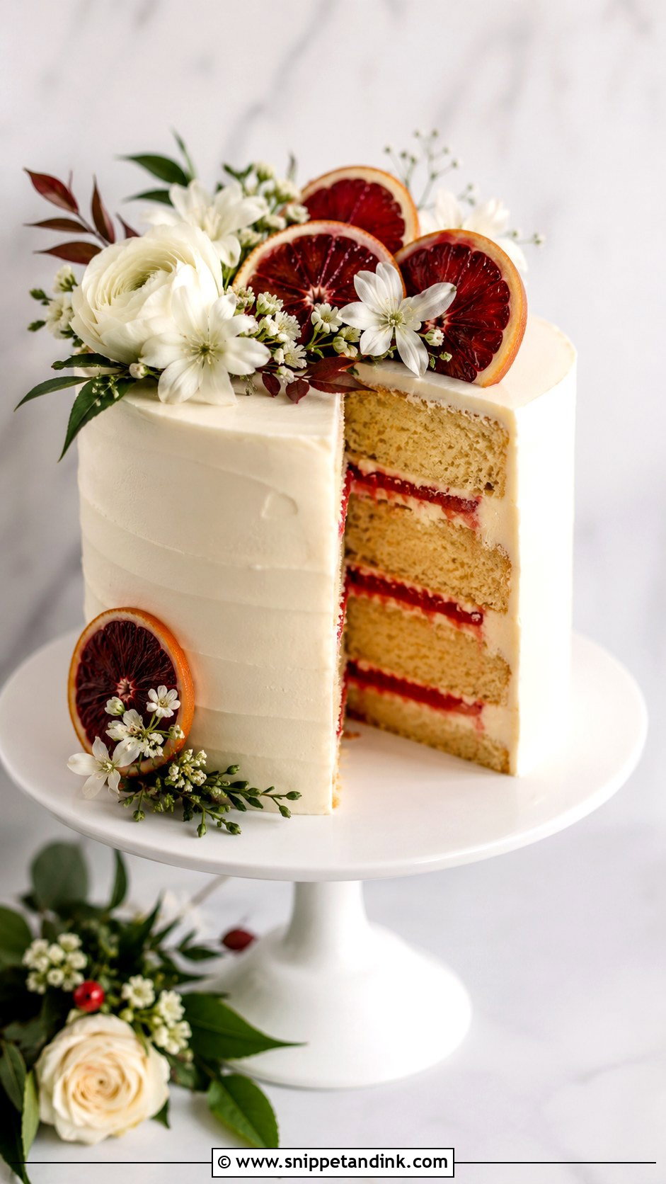 Blood Orange Olive Oil Wedding Cake - Snippet and Ink - 20 Olive Oil Wedding Cake Ideas