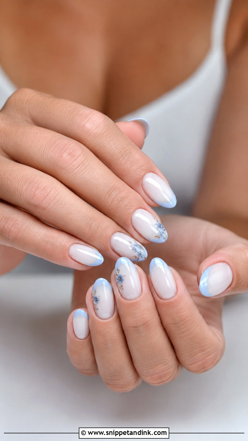Blue And White Wedding Nails - Snippet and Ink - 20 Something Blue Wedding Nails