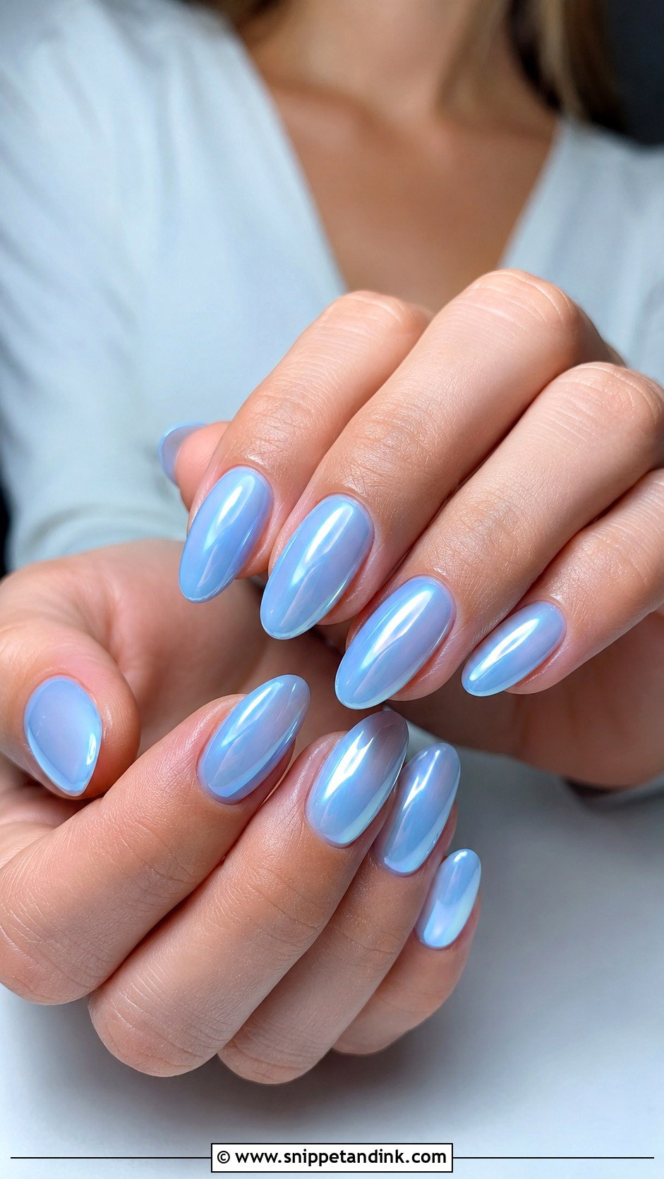 Blue And White Wedding Nails - Snippet and Ink - 20 Wedding Nails with Blue